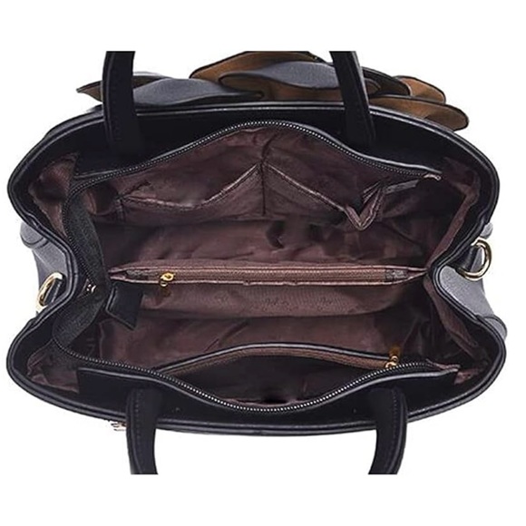 3D Flower PU Leather Handbag/Shoulder Bag/ Messenger Bag / Crossbody Bag - Picture 6 of 9